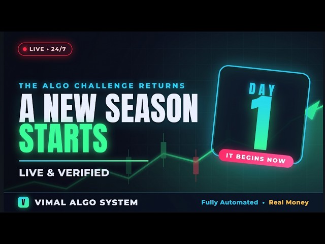 🔴 LIVE 24/5: Fully Automated Algo Trading | Day 1 - A New Season Starts!