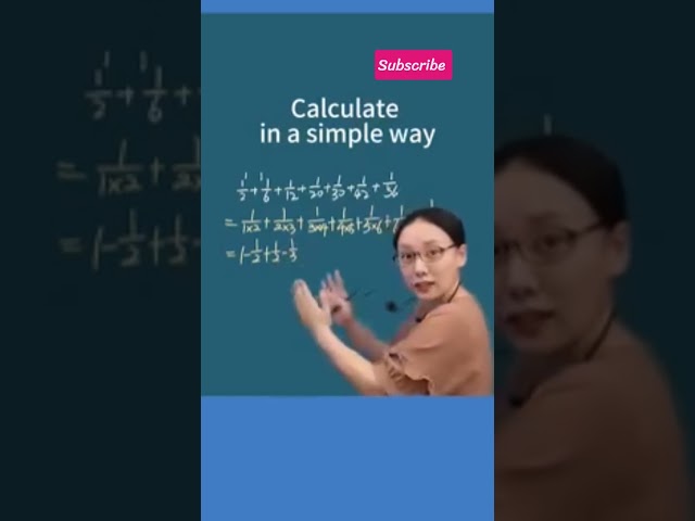 How to Solve Fraction Series in Seconds! 🧠✨ Simple Math Trick Explained #maths #education #shorts