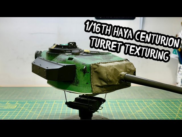 HAYA RC CENTURION TANK TURRET DEATIL STRIP DOWN AND CAST TEXTURING. RC CENTURION BUILD PART 6 #RC