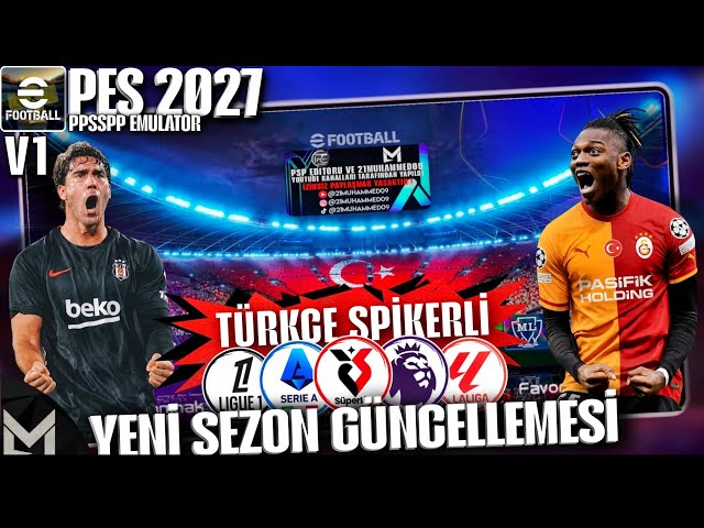 HOW TO DOWNLOAD PES 2027 MOBILE WITH CAREER MODE? PSP PES 2027 V1 SUPER LIG UPDATED MOD