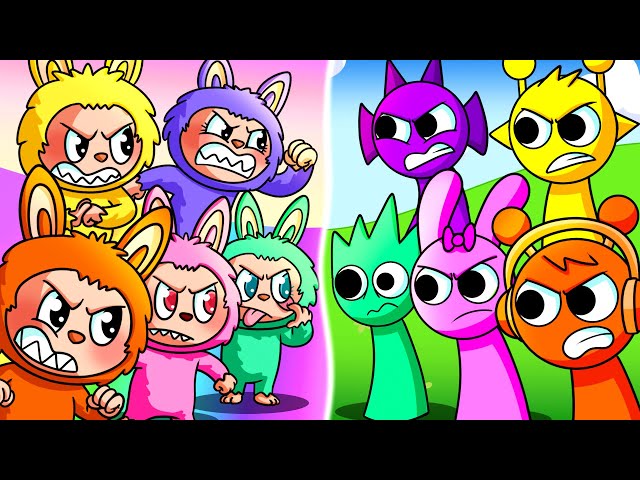 LABUBU vs. SPRUNKI... (Cartoon Animation)