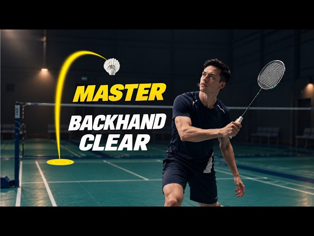 How to Hit a Backhand Clear in Badminton | Full Tutorial: Grip, Swing, Timing, Power