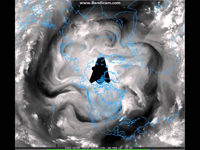 Polar Vortex - Water Vapor 26 02 2015