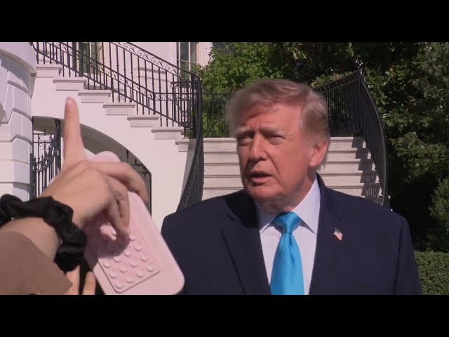 President Trump Gaggles with Press Upon Departure from the White House, Oct. 5, 2026