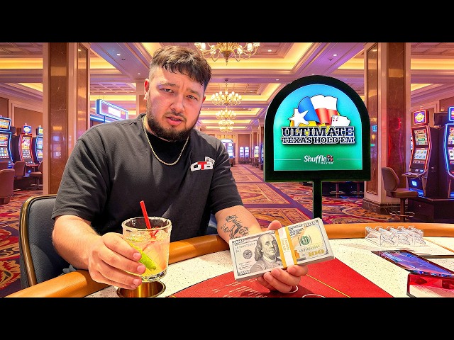 Max Betting Blind While Drunk At Ultimate Texas Holdem!!!