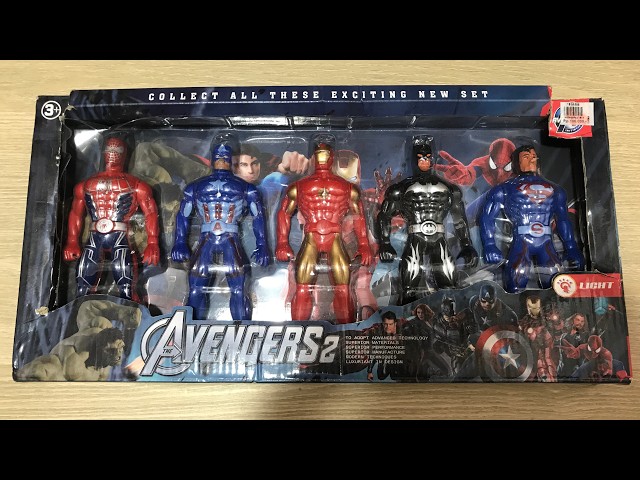 ASMR Avengers End game Marvel Action Figures Unboxing 4K (No Talking) | Perfect for Sleep