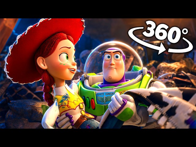 TOY STORY 360° - Buzz & Jessie Movie Compilation 6! | VR 4K