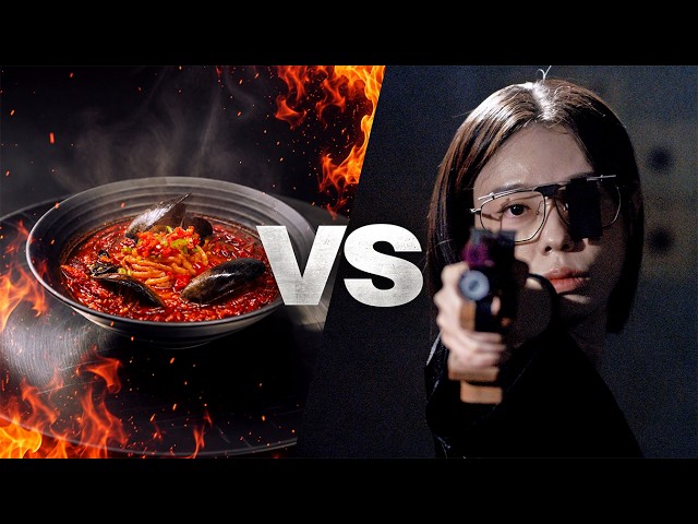 Olympic Shooter vs The World's Spiciest Noodles
