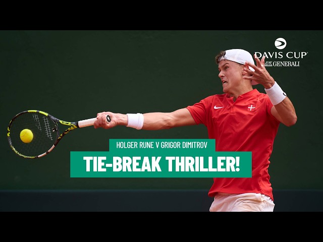 Tie-Break DRAMA! | Holger Rune v Grigor Dimitrov | Highlights | Davis Cup World Group 1 2026