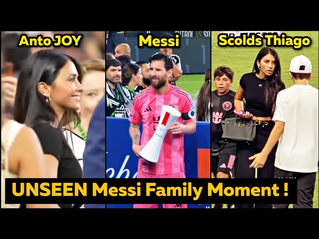 Messi Wife PROUD Reaction After Lifting 5th Trophy with Inter Miami