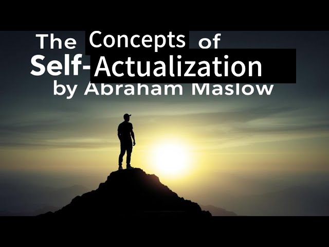 The Concept of self actualization introduced by Abraham Meslo