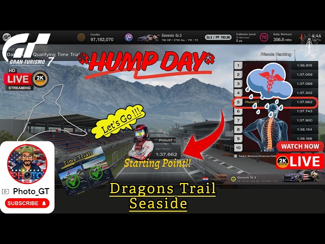 GT7 Gran Turismo 7 ❤️‍🩹More RAIN⛈️✨HUMP DAY✨Quali-Lap @Daily Race C Dragon✨NEW Trail⏱️Time Trial!!