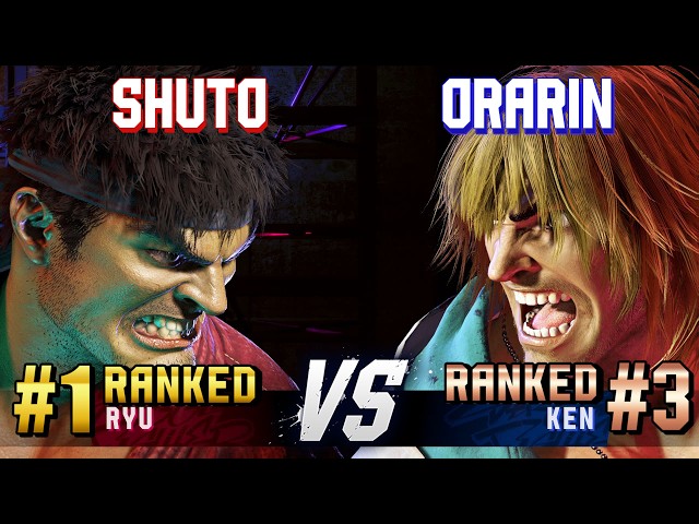 SF6 ▰ SHUTO (#1 Ranked Ryu) vs ORARIN (#3 Ranked Ken) ▰ High Level Gameplay