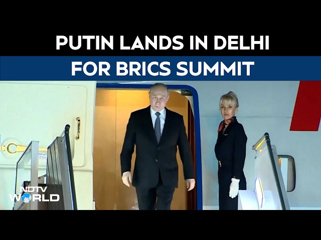 Putin Lands In Delhi For BRICS Summit, To Hold Bilateral With PM Modi Today