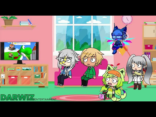 Jarvis and The Company React To SM64 War of the Fat Italians 2015 (Gacha Club)