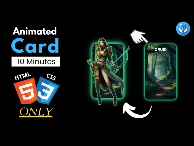Cool Animated Cards | In 10 Minutes | HTML & CSS Only