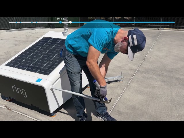 Ring Mobile Security Tower - Solar Kit Assembly