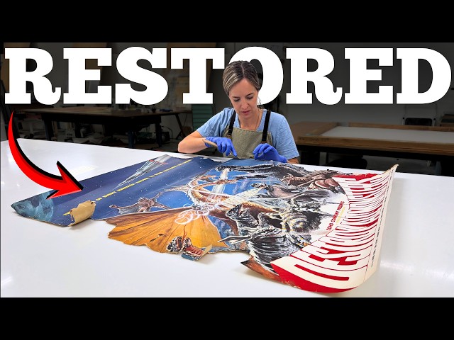 Saving a 58-Year-Old Godzilla Poster From Destroy All Monsters