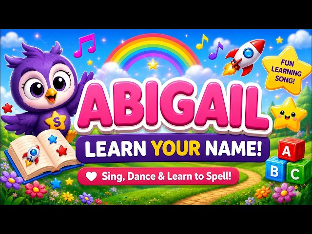 Abigail's Name Song | Learn to Spell Abigail | Spellabies