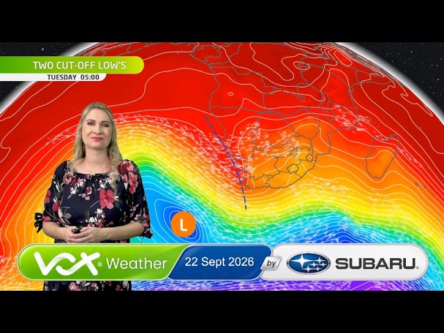 22 September 2026 | Vox Weather Forecast brought to you by Subaru Southern Africa