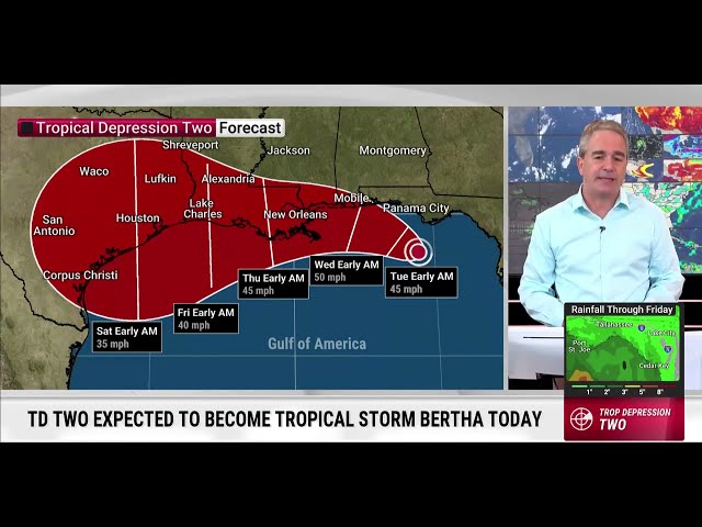 Tropical Storm Bertha Forming: Gulf Coast Alert
