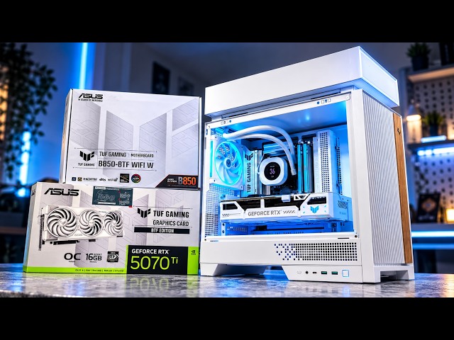How to Build the CLEANEST Gaming PC in an UNUSUAL CASE | POV PC BUILD | 7800X3D + 5070Ti BTF