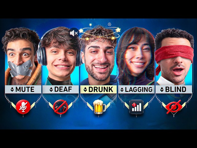 VALORANT but we're BLIND, DEAF, MUTE, LAGGING & DRUNK