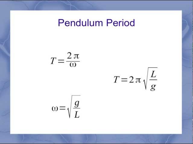 Pendulum: Simple Harmonic Motion
