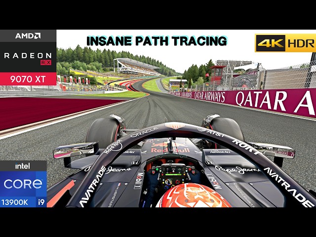 F1 25 PC Path Tracing 4K HDR Gameplay | AMD RX 9070 XT