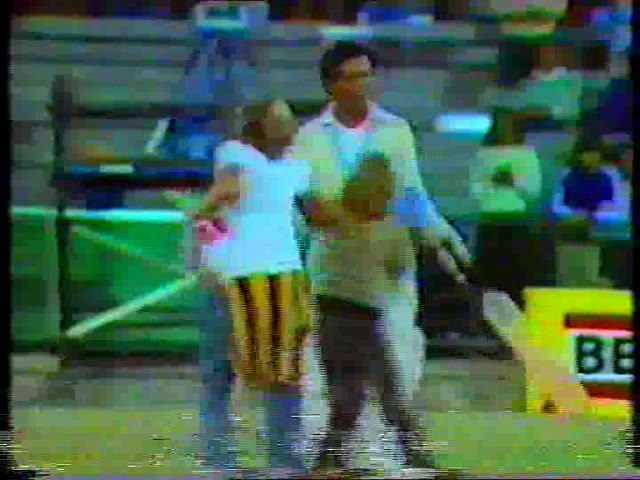 Asif Iqbal's 100. First Century to be scored in a match under lights.