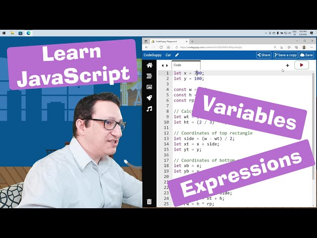 JavaScript tutorial 6/24: Variables, Expressions and Operators | Coding for beginners