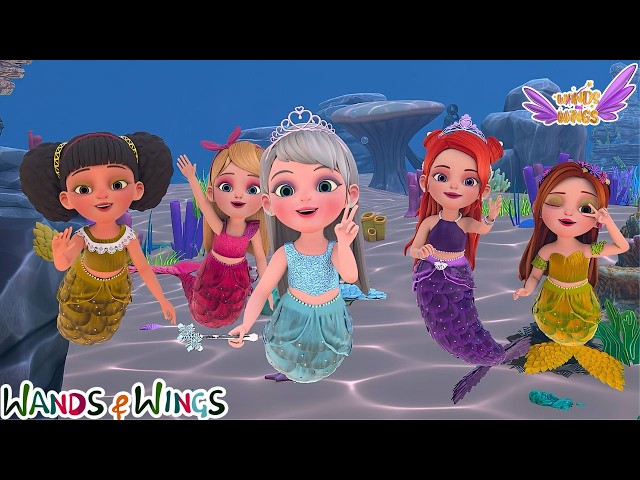Princess Pearl Found Her Tail 🌊👑| Mermaid Song + Swimming Song | Kids Song | Wands And Wings