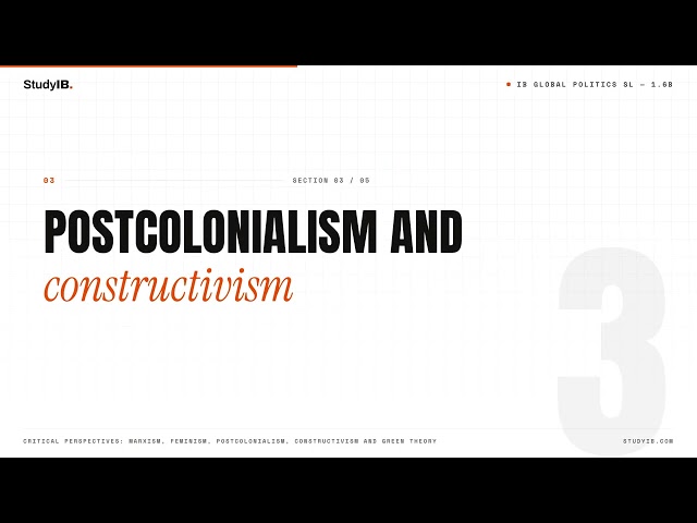 IB Global Politics SL 1.6b — Critical perspectives