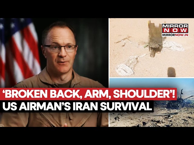 US Fighter Jet Pilot Recalls His Survival As 'Miracle' In Iran, Says, 'Broken Back, Arm, Shoulder'