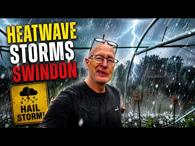 Massive Thunder and Hail storm in Swindon Wiltshire as heatwave breaks down