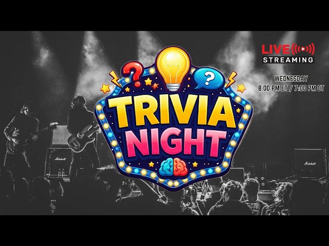 Wednesday Night Trivia - Let's have fun with Trivia - 8 PM ET / 7 PM CT