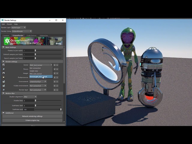 OctaneRender for Maya Lesson 4.1: Introduction to Kernels