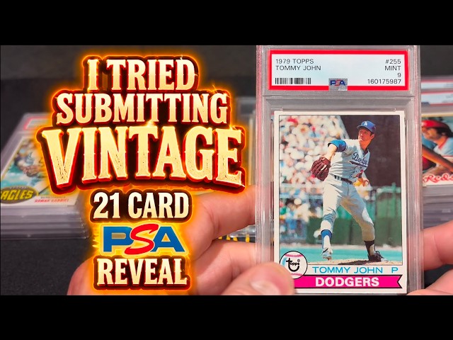I TRIED SUBMITTING VINTAGE on this 21 CARD PSA REVEAL