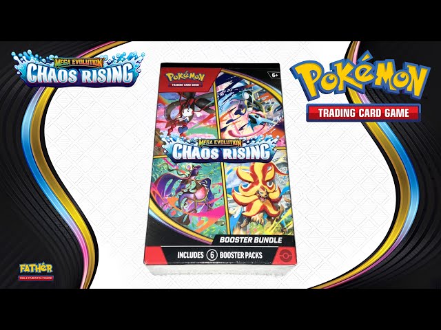 Pokémon Mega Evolution Chaos Rising Booster Bundle Unboxing