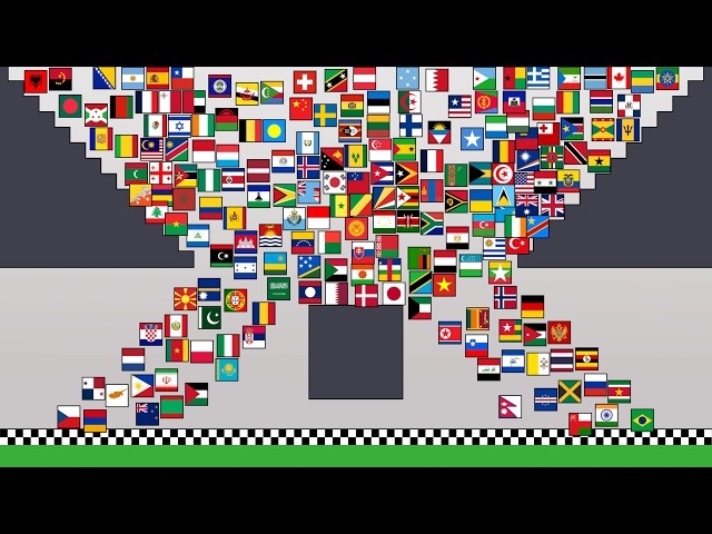 Countries Race: Only One Flag Survives!