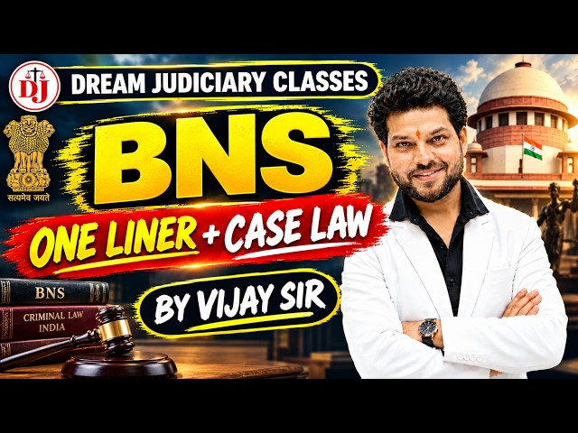 MP ADPO 2026 Mahasangram: BNS 2023 Complete One Liners Revision | Dream Judiciary Classes