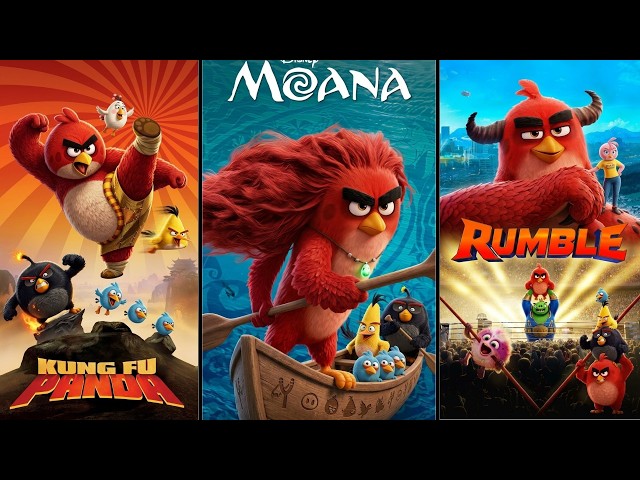 Angry Birds characters parody of Famous Movie Posters #131