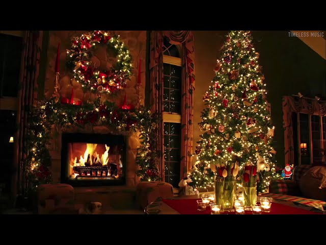 Top Christmas Songs Playlist 🎄 Classic Christmas Music with Fireplace 🎅🏼 Merry Christmas 2025