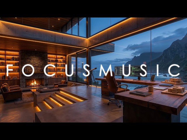 Deep Work Music for Intense Focus 🧠 Flow State & Productivity | Oceanfront Library