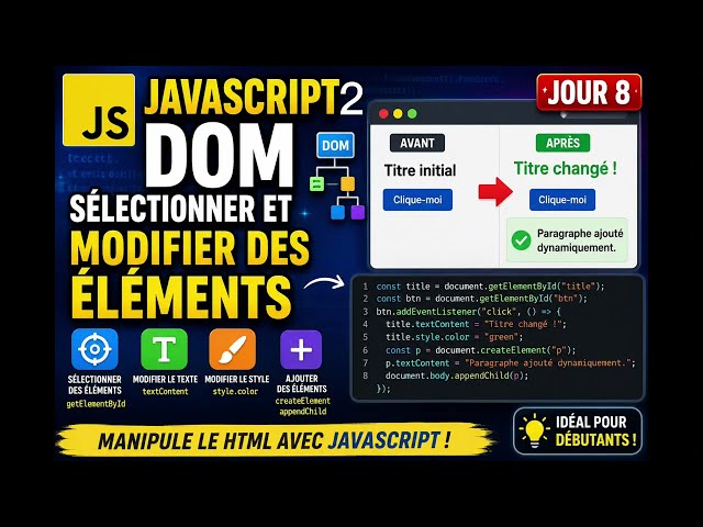JavaScript DOM: Selecting and Modifying Elements 2