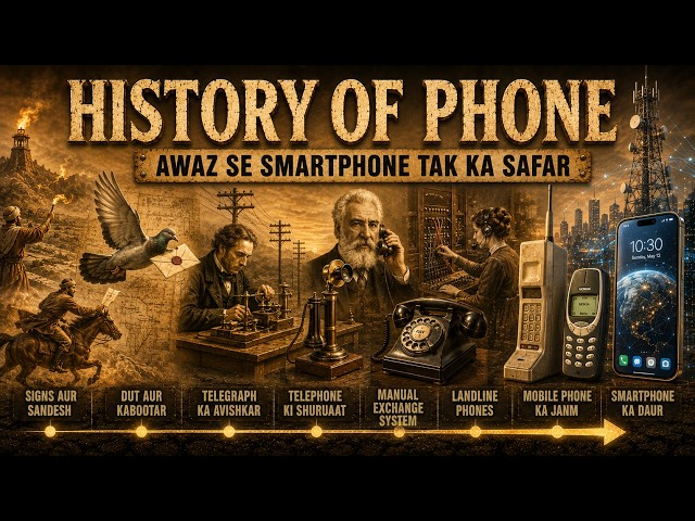 The History of Mobile Phones — ईंट जैसे भारी फोन से लेकर स्मार्टफोन तक 📱 #mobilephone #mobilehistory