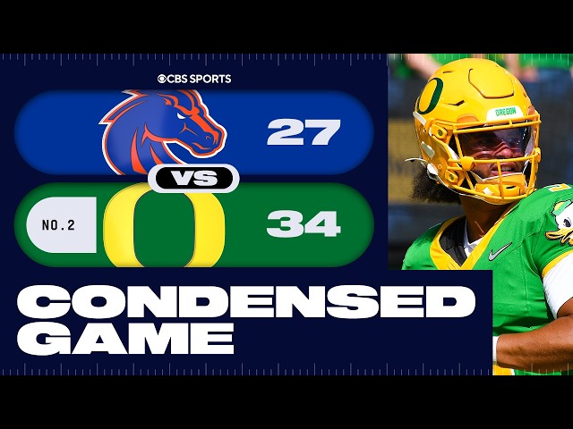 Boise State Broncos vs No. 2 Oregon Ducks Highlights | Week 1 Condensed Game