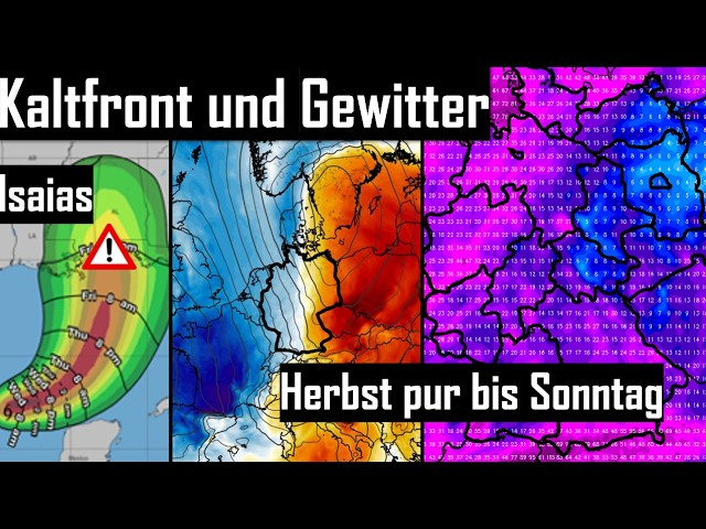 ⛈️COLD FRONT ushers in AUTUMN WEATHER - RAIN, THUNDERSTORMS and high WINDS until SUNDAY - HIGH PR...