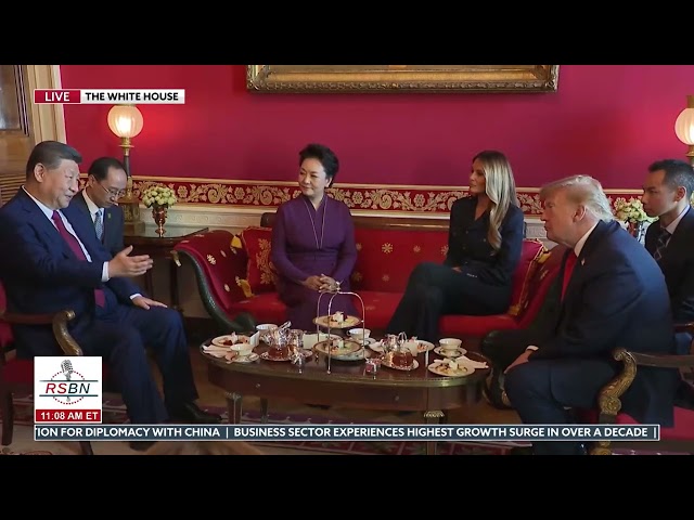 FULL EVENT: President Trump & First Lady Share Tea with President Xi & Madame Peng - 09/25/26