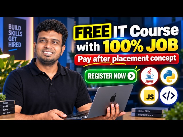 Free IT course with 100% Placement | Software job 2026 | For Fresher & Career Gap